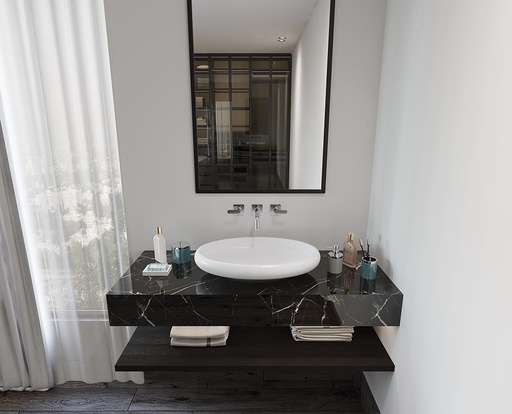 UOVO over-counter washbasin SOLID SURFACE 60*40CM SANIPURE
