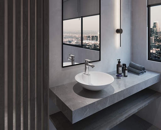 AMBRUS over-counter washbasin SOLID SURFACE 42CM SANIPURE