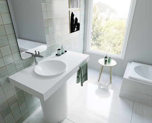 TONDO washbasin solid surface 115*60*90CM SANIPURE